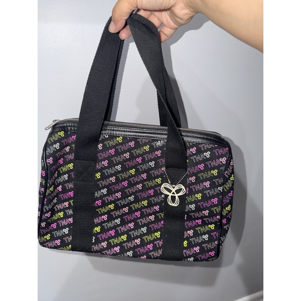 Y2K Vintage Aritzia TNA small duffle Bag Multicolor‎ Black 1